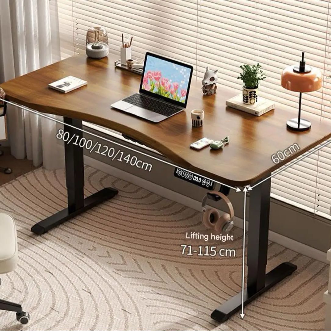 Desk Setup Game - 80/100/120/140cm Height Adjustable Office Computer Desk