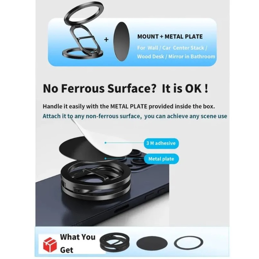 Foldable Dual Magnetic Lazy Ph - Dual Phone Holder 评论和价格