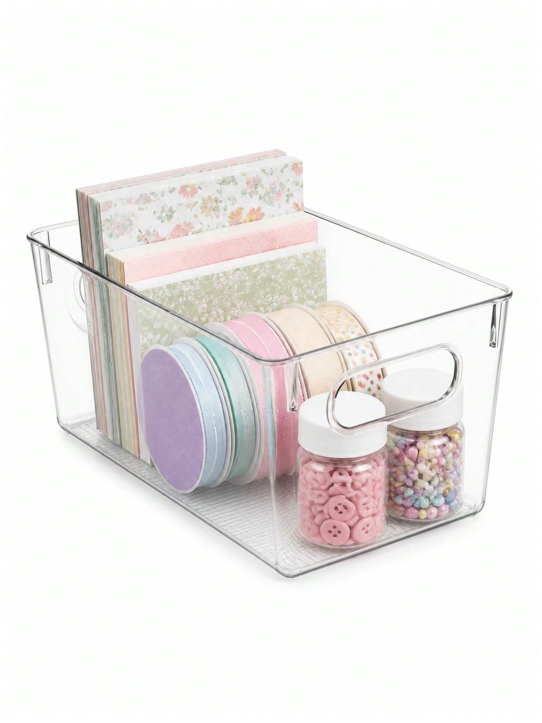 8-Pack Clear Storage Bins with - Desk Setup Organizer 评论和价格