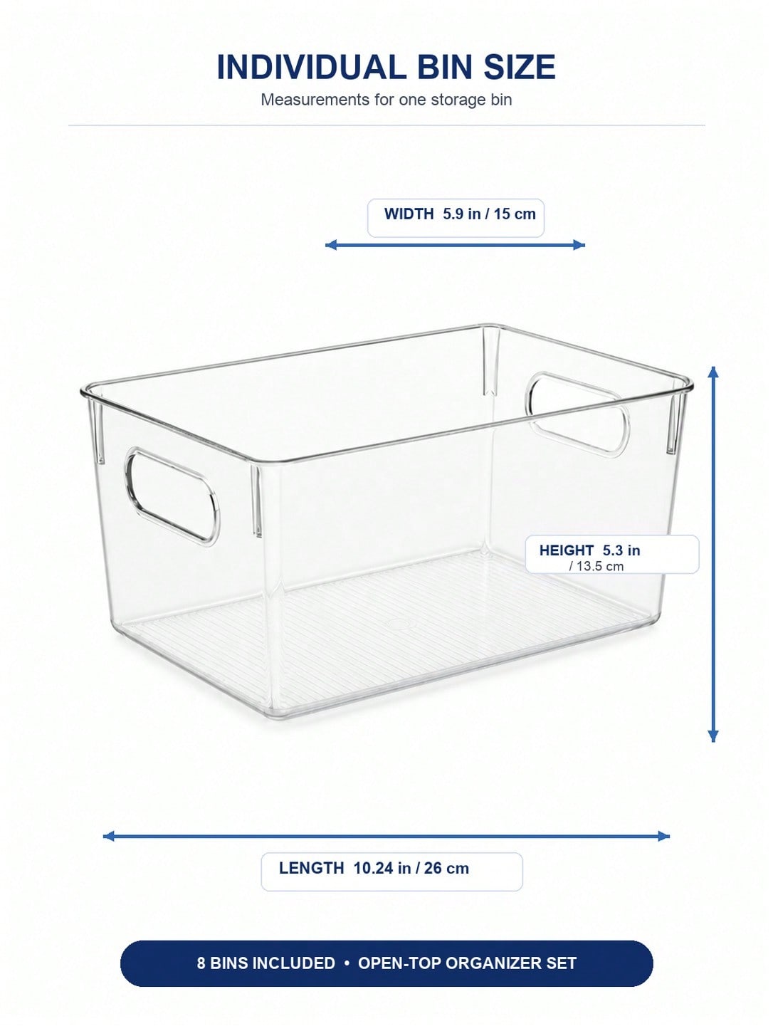 8-Pack Clear Storage Bins with - Desk Setup Organizer 评论和价格