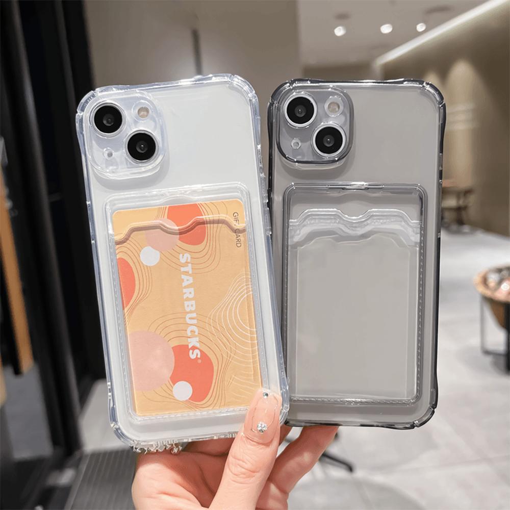 Transparent Card Holder Phone  - Dual Phone Holder 评论和价格