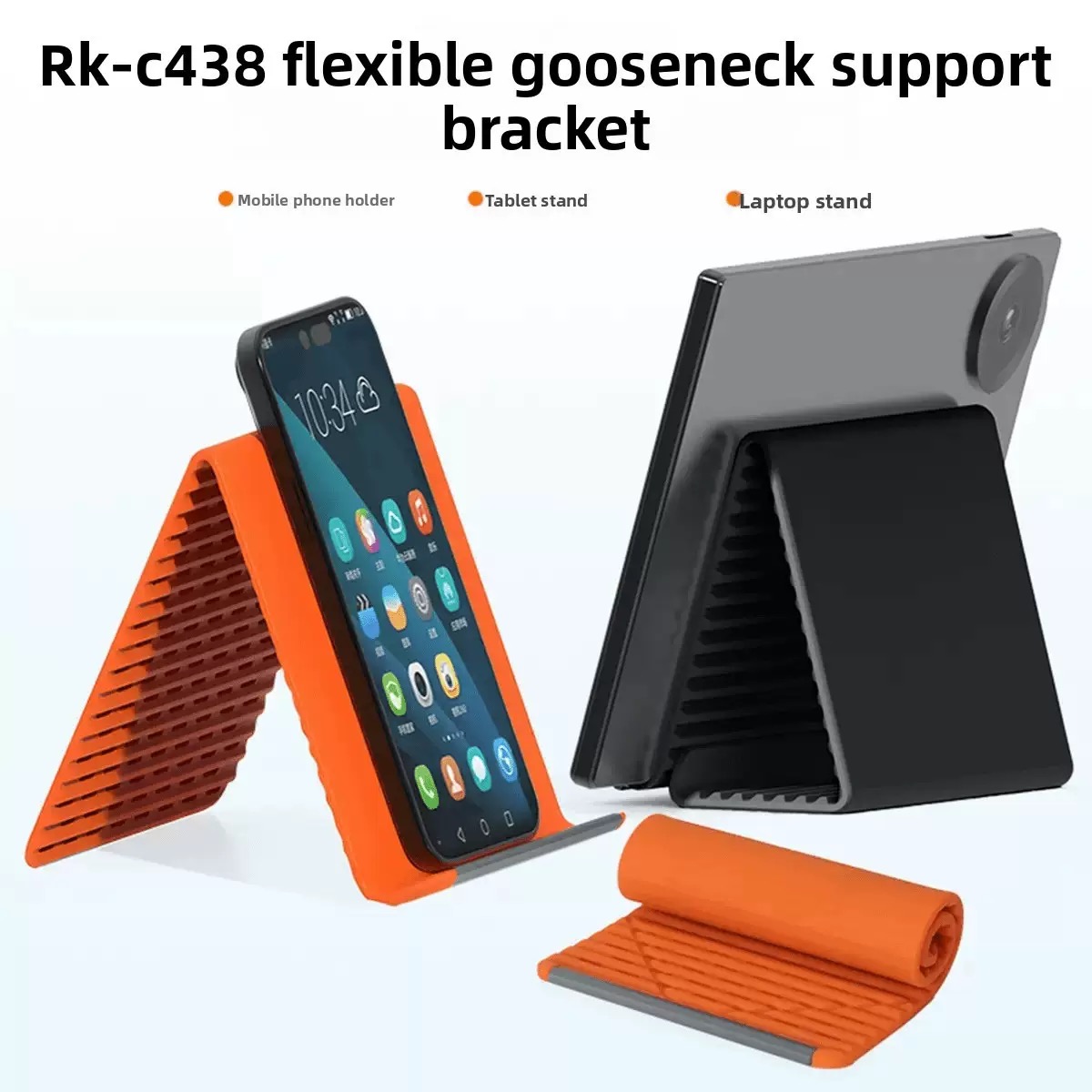 Portable Foldable Silicone Pho - Dual Phone Holder 评论和价格