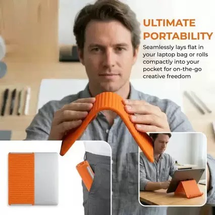 Portable Foldable Silicone Pho - Dual Phone Holder 评论和价格