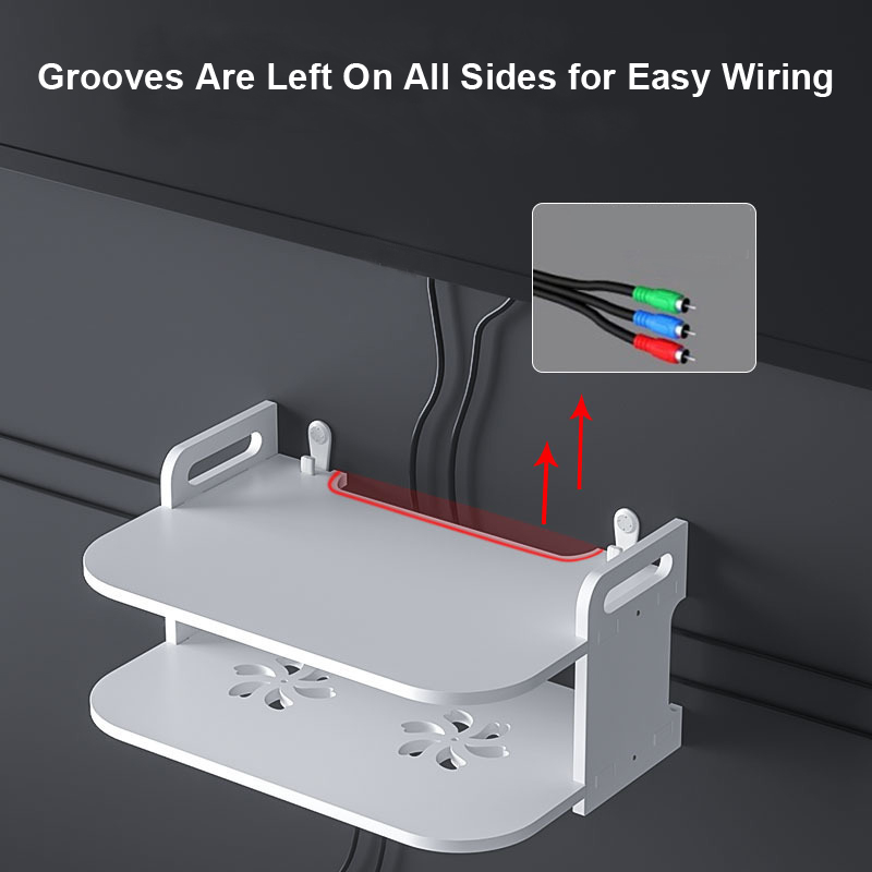 Wall-Mounted Router Cable Orga - Desk Setup With Tv 评论和价格