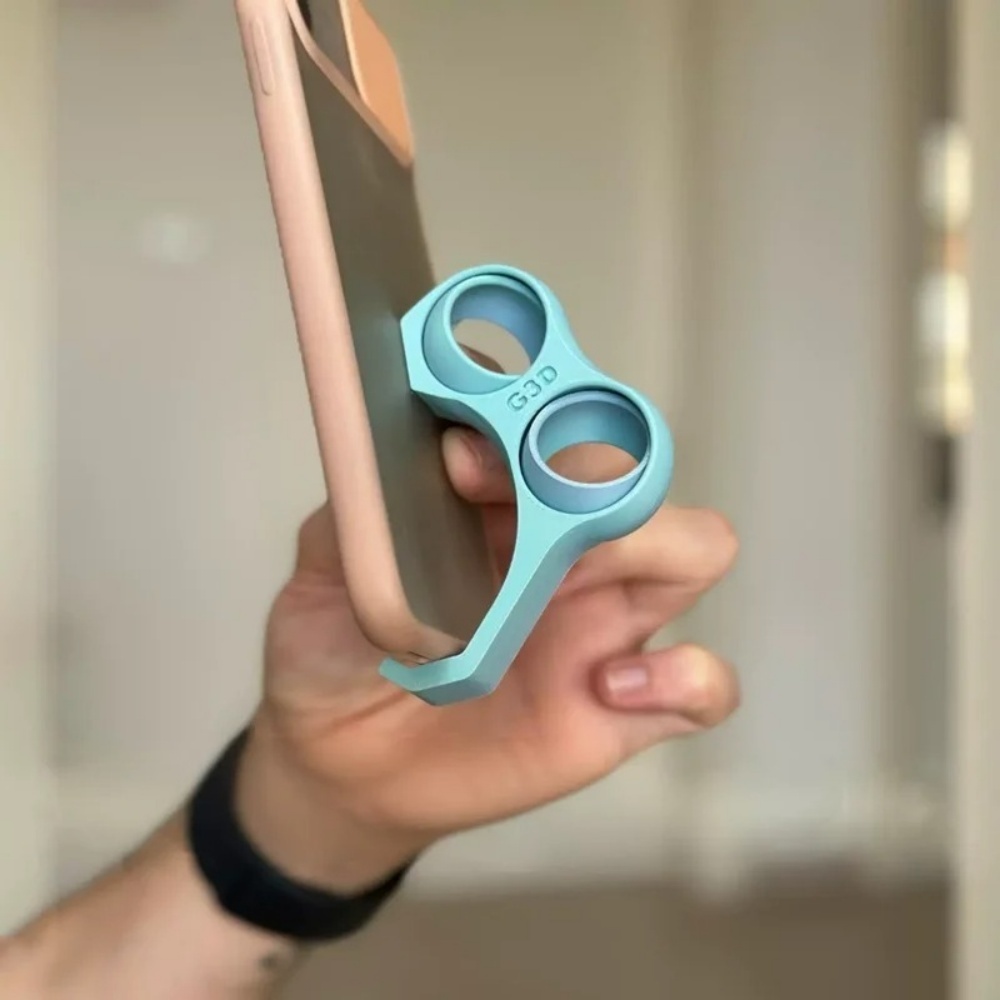 Universal Portable Double Fing - Dual Phone Holder 评论和价格