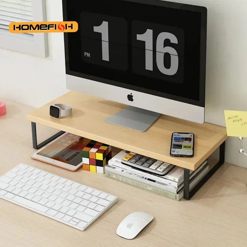 Elevated Desktop Monitor Riser - Monitor Riser Wood 评论和价格