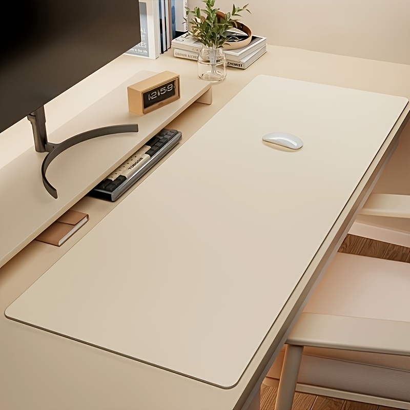 1pc Large Faux Leather Mouse P - Desk Setup Rug 评论和价格