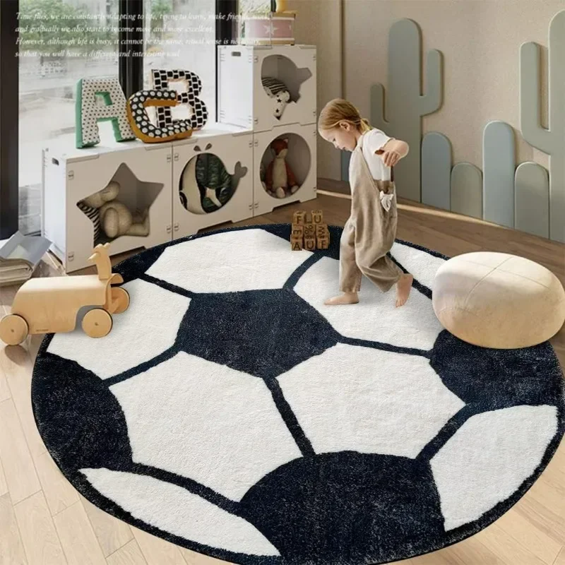 Imitation Cashmere Round Floor - Desk Setup Girly 评论和价格