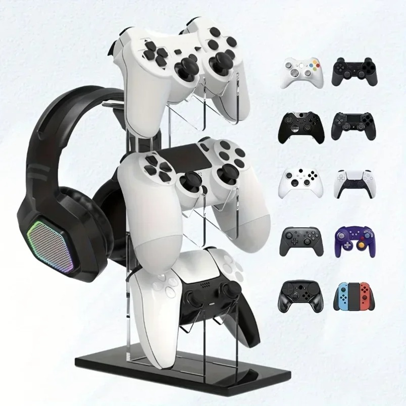 Controller Holder with Headset - Desk Setup Game 评论和价格