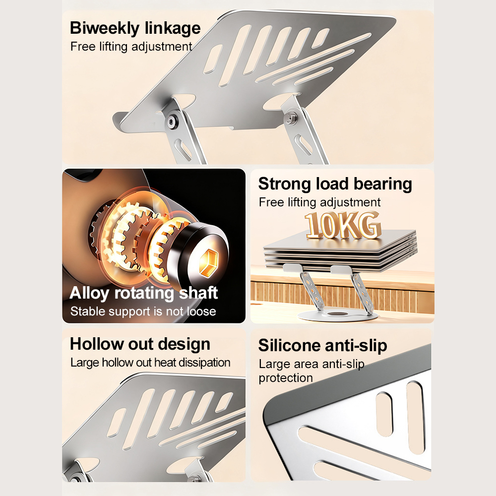 360° Rotating Laptop Stand Adj - Desk Setup Game 评论和价格