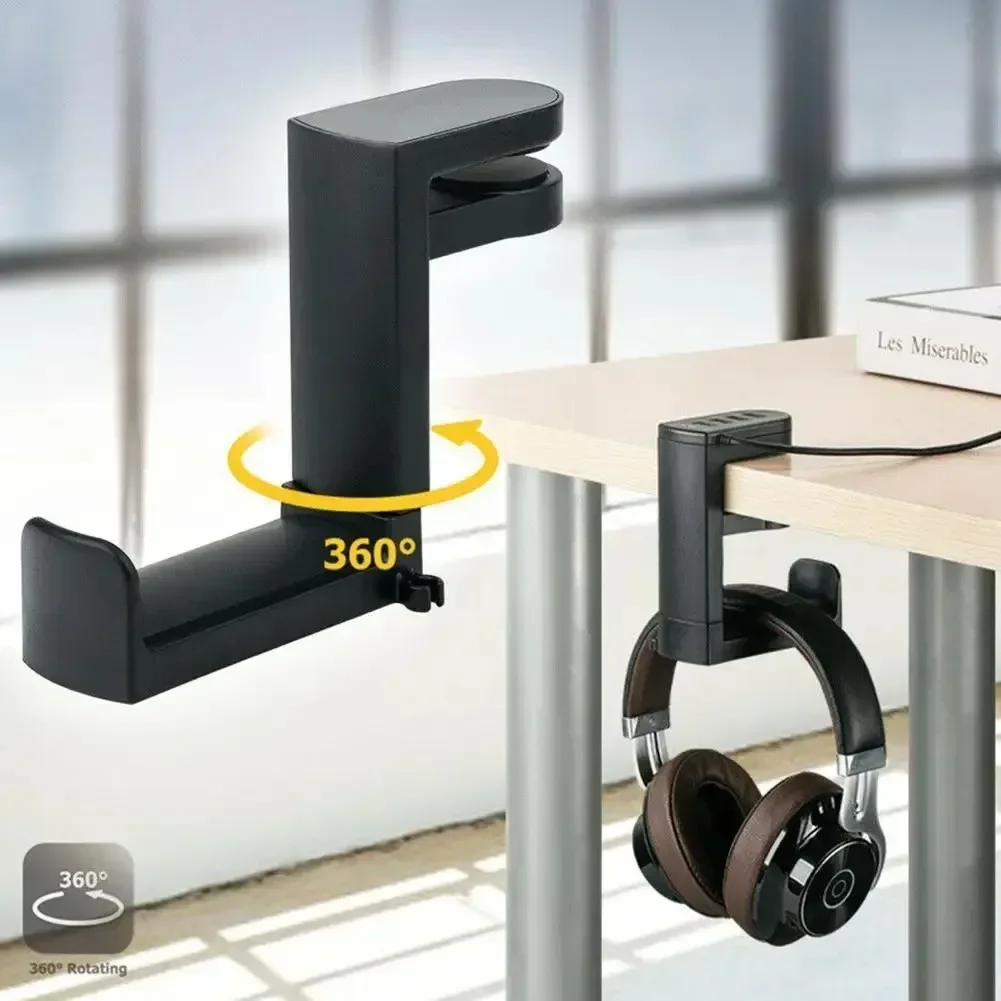 No Punch Headphone Hook Clip H - Desk Setup Game 评论和价格
