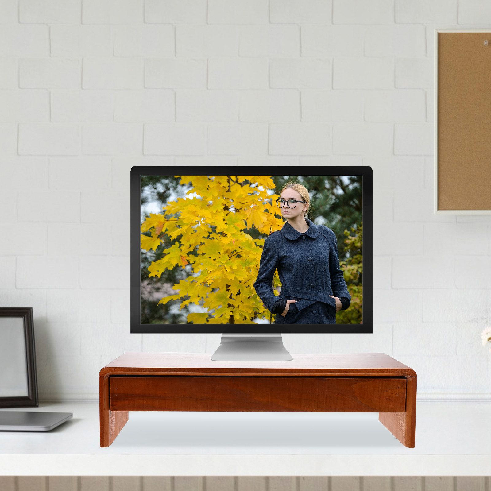 1Pcs Computer Heightening Stan - Monitor Riser Wood 评论和价格