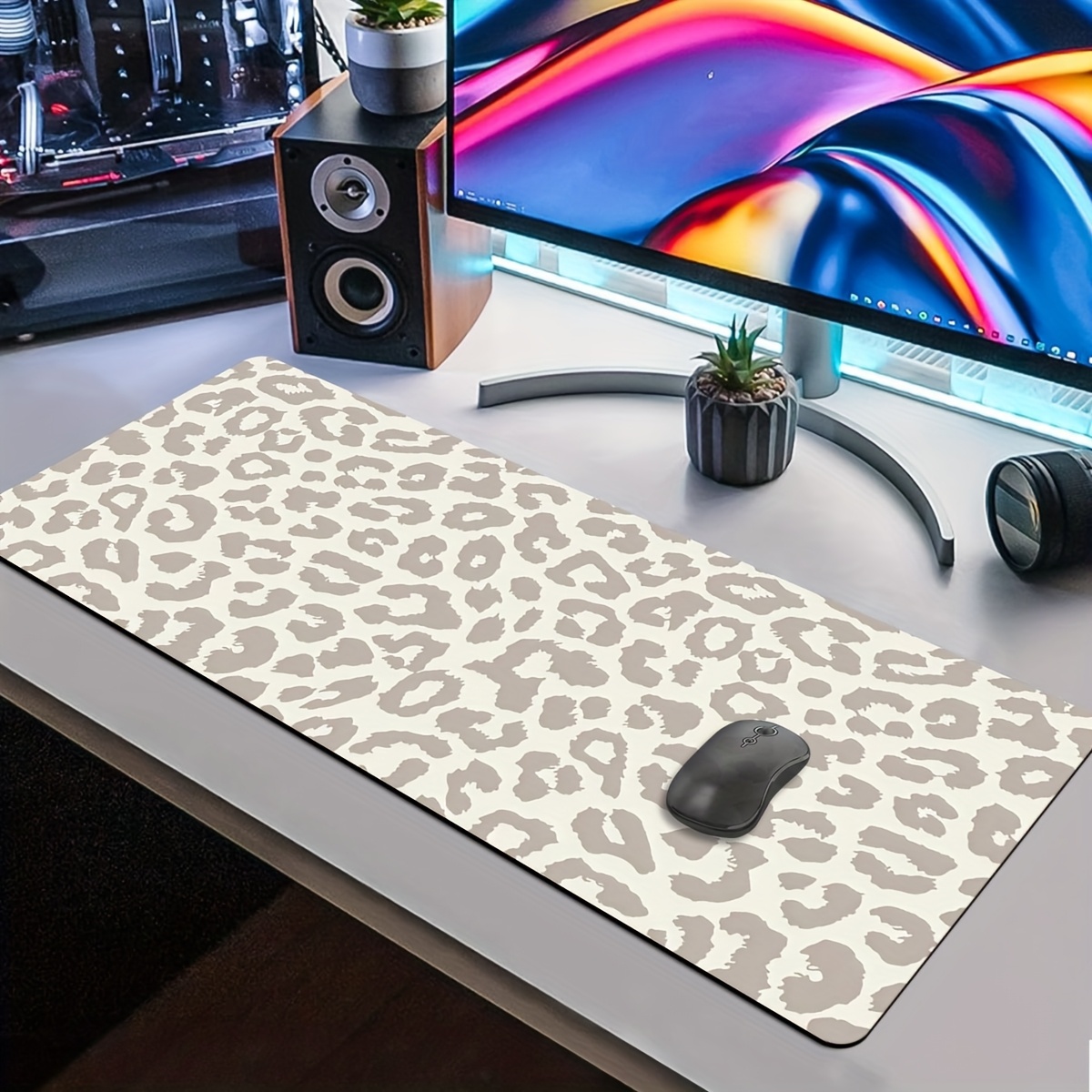 XL/XXL Computer Keyboard and M - Desk Setup Brown 评论和价格
