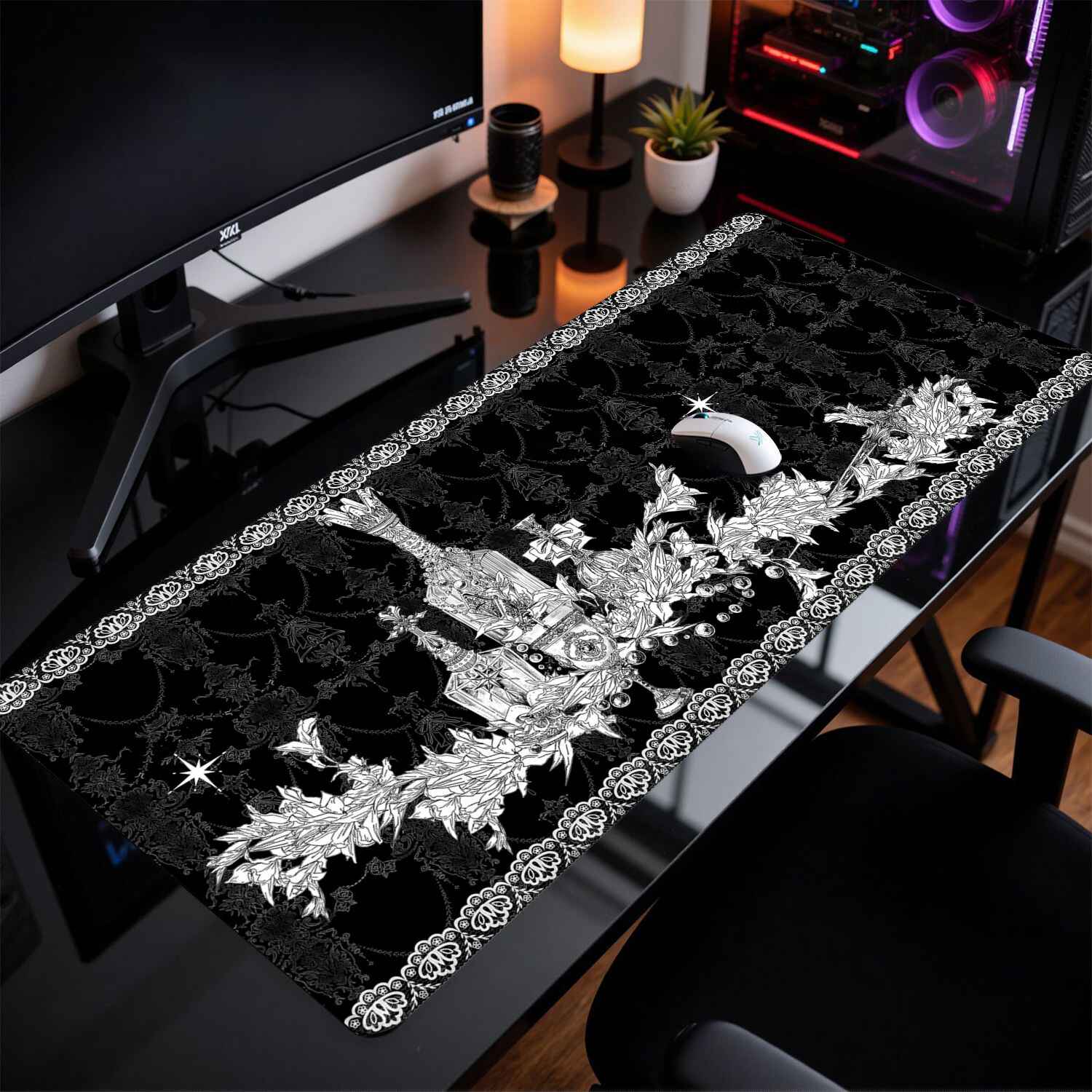 Divine Realm Gothic Building M - Desk Setup Rug 评论和价格
