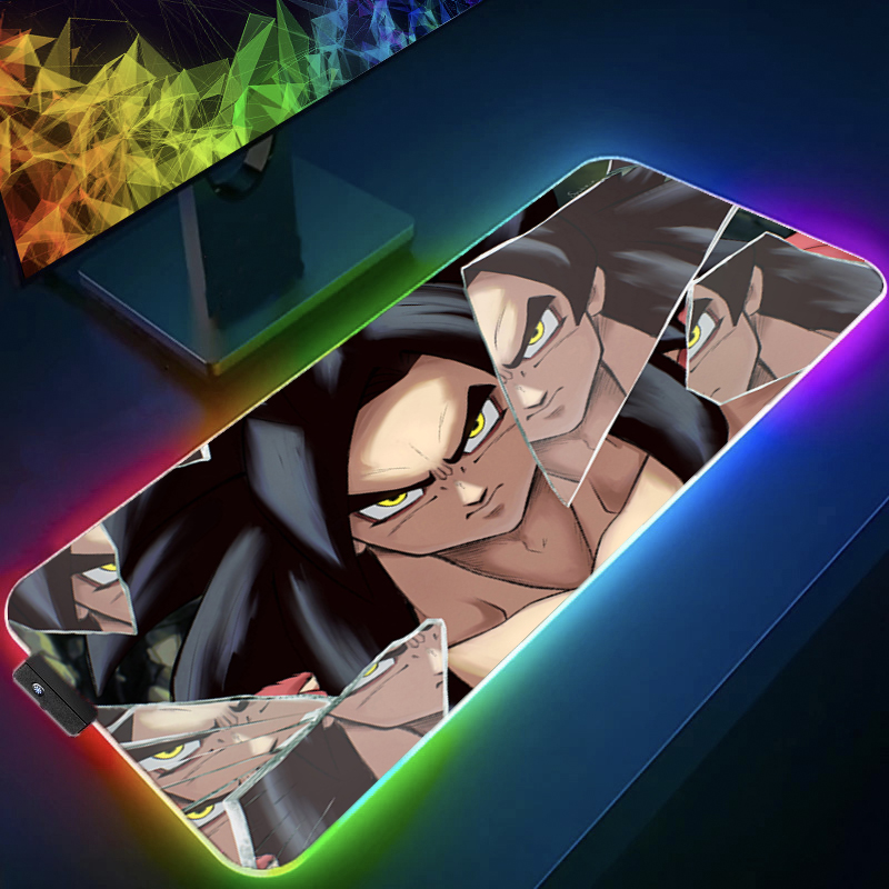 LED Mouse pad Dragon Ball Comp - Desk Setup Rug 评论和价格