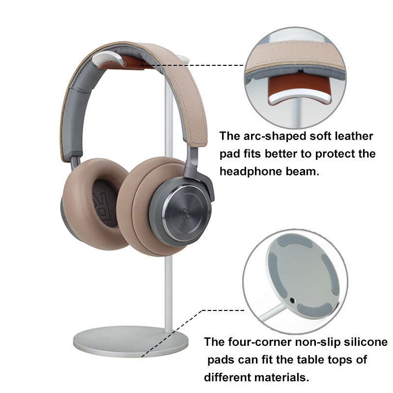 Curved Aluminum Headphone Stan - Desk Setup Game 评论和价格