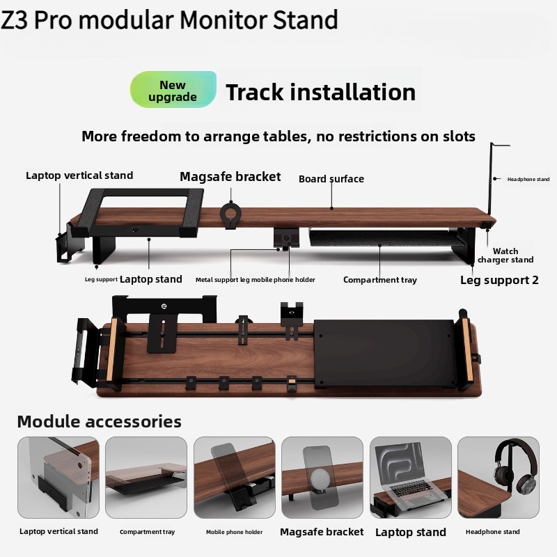 Z3 Pro Modular Monitor Riser S - Monitor Riser Wood 评论和价格