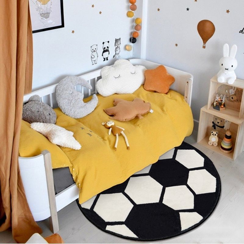 Football Fluffy Carpet For Liv - Desk Setup Girly 评论和价格
