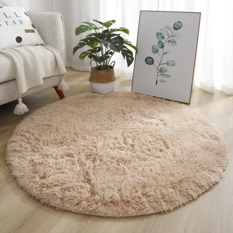 Super Soft Plush Round Rug Mat - Desk Setup Girly 评论和价格
