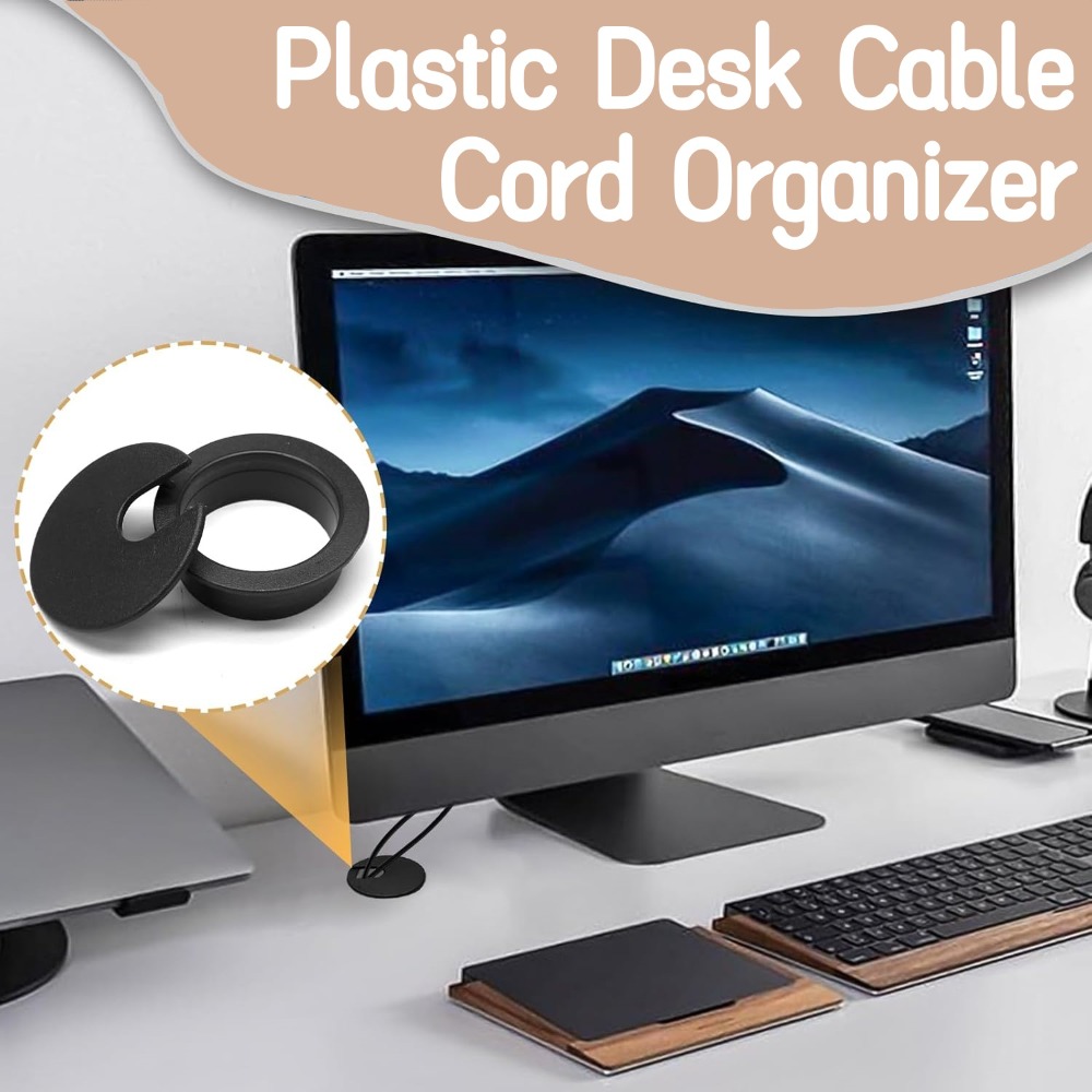 Plastic Wire Hole Cover 1.5/2/ - Desk Setup Organizer 评论和价格