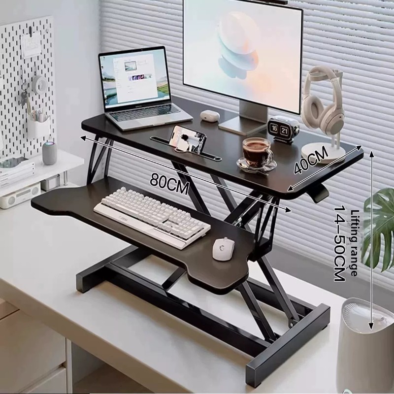 Standing Desk Riser Height Adj - Desk Setup Organizer 评论和价格