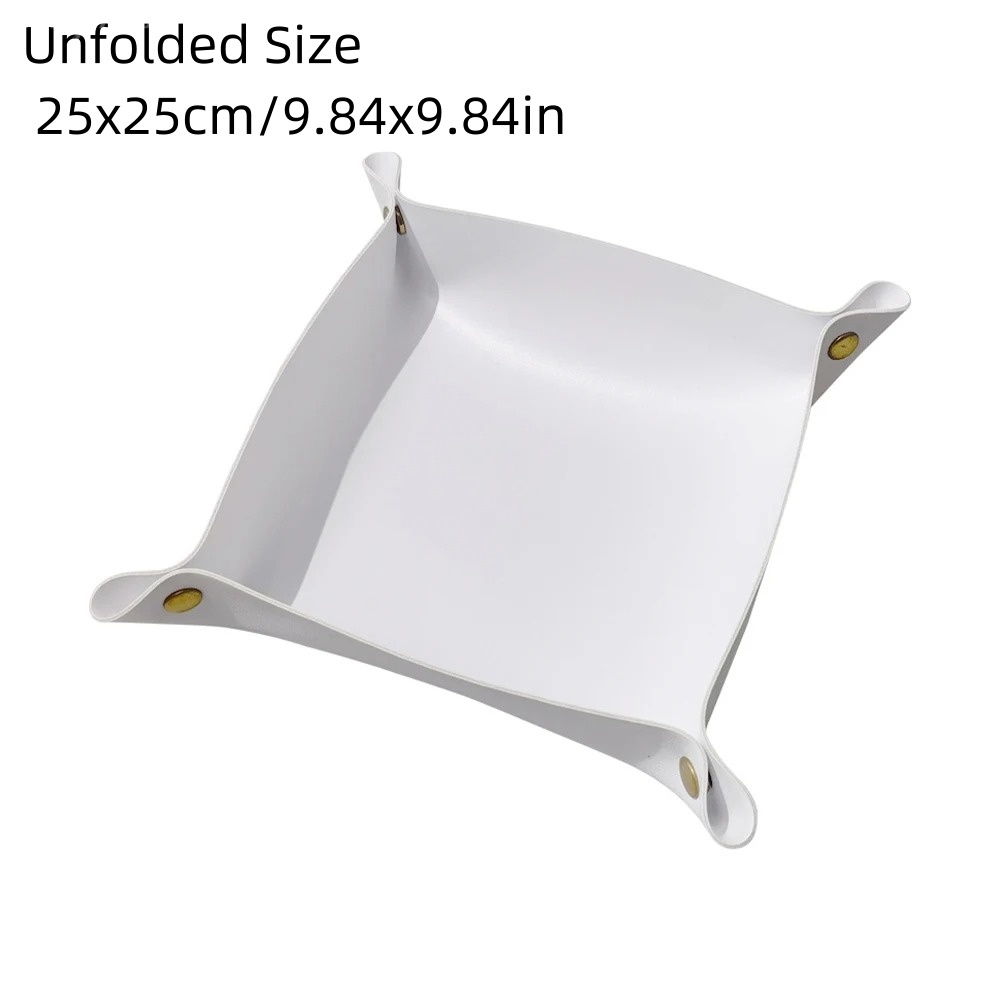 1PC 25X25CM Leather Tray Folda - Desk Setup Organizer 评论和价格