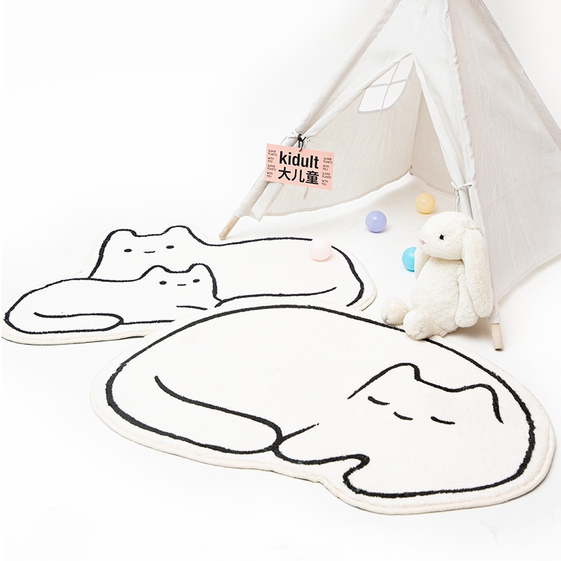 Cute Cat’s Carpet In The Bedro - Desk Setup Girly 评论和价格