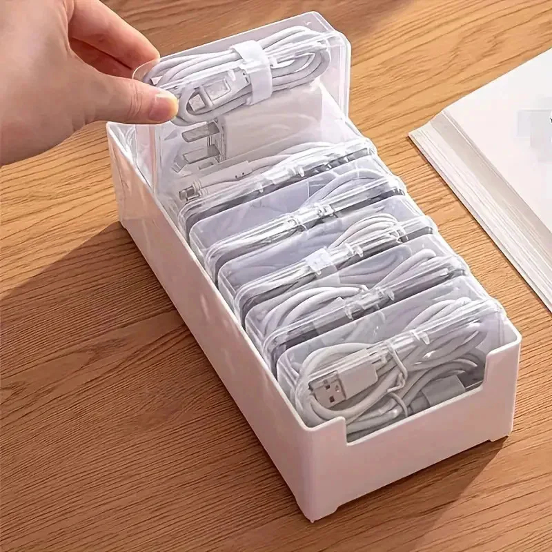 Data Cable Organizer Box, Wind - Desk Setup Organizer 评论和价格