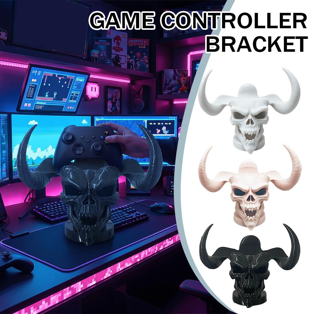 Unique Devil Skull Horn Contro - Desk Setup Game 评论和价格