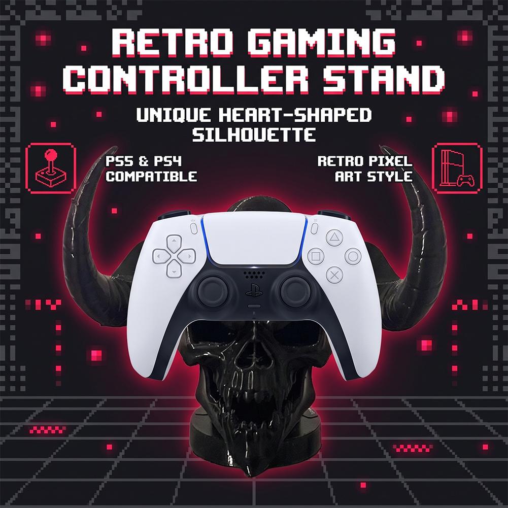 Unique Devil Skull Horn Contro - Desk Setup Game 评论和价格
