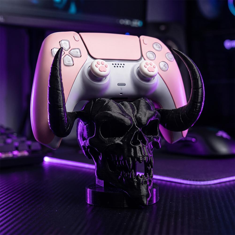 Unique Devil Skull Horn Contro - Desk Setup Game 评论和价格