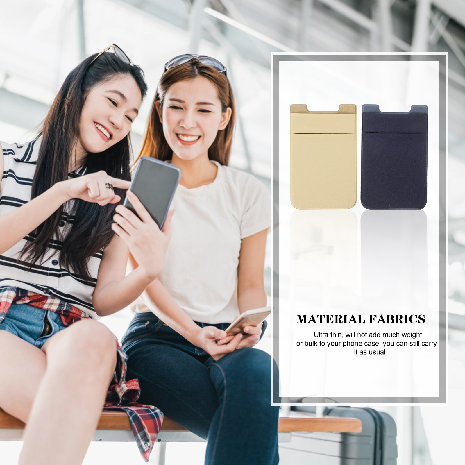 2Pcs Phone Wallet for Slim Dua - Dual Phone Holder 评论和价格
