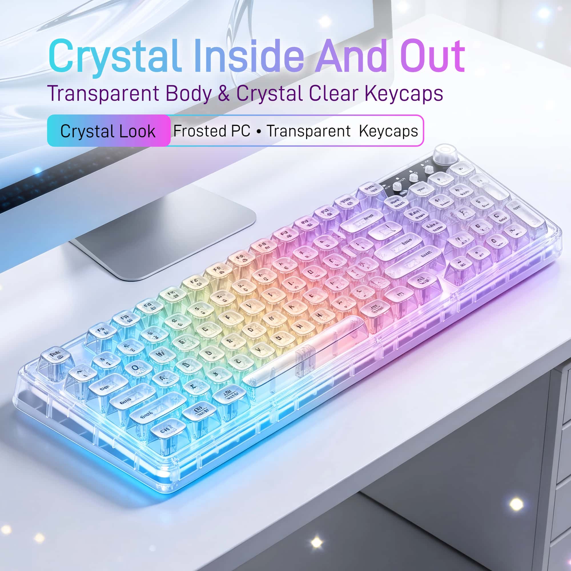 F99 Gasket Transparent Wireles - Desk Setup Tablet 评论和价格