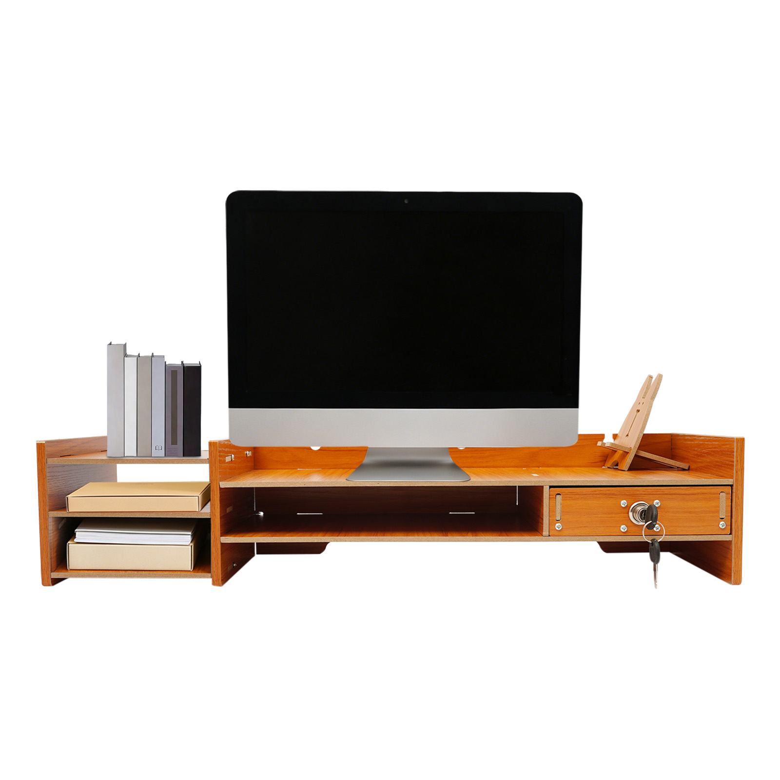 Mdf Ergonomic Monitor Stand Ri - Monitor Riser Wood 评论和价格