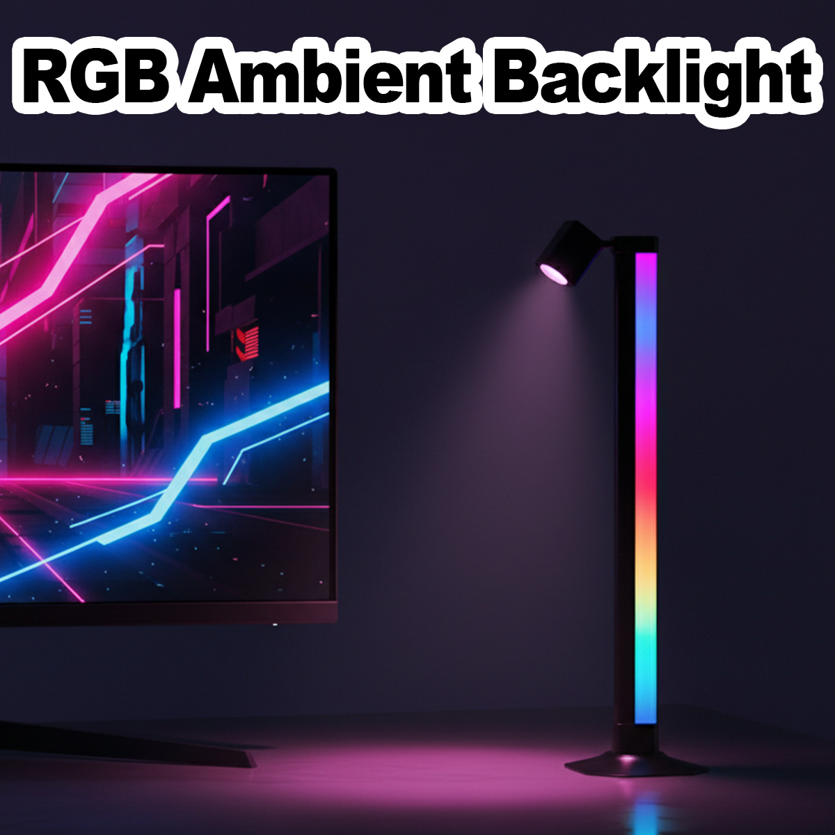 Smart Light Bar LED RGB Music  - Desk Setup With Tv 评论和价格