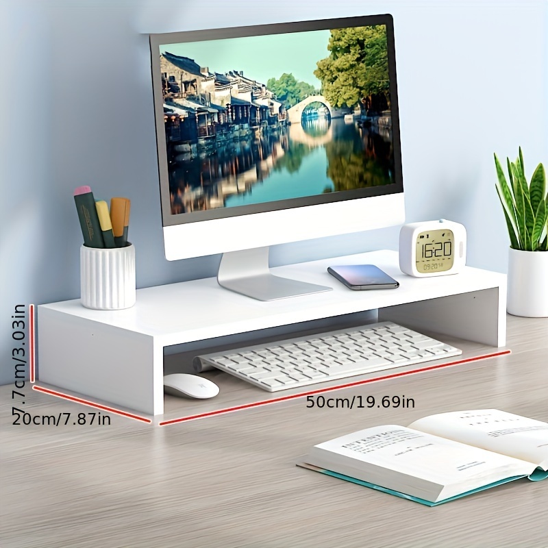 Spacious Wooden Monitor Stand  - Monitor Riser Wood 评论和价格