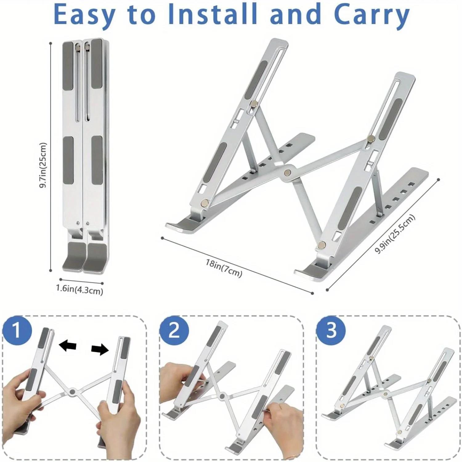 Portable Notebook Cooling Stan - Desk Setup Macbook 评论和价格