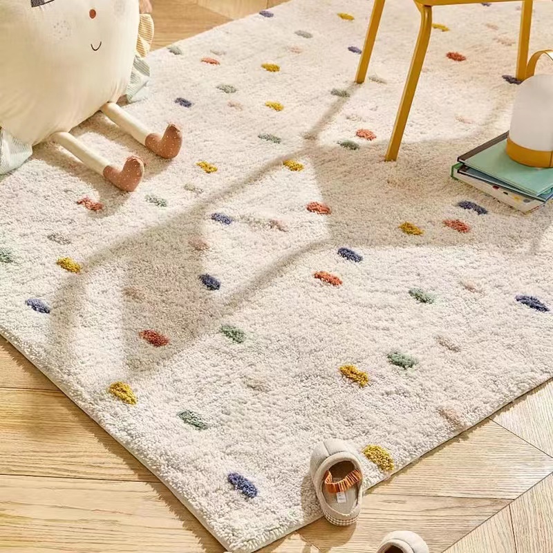 Children Furry Carpet Spotted  - Desk Setup Girly 评论和价格