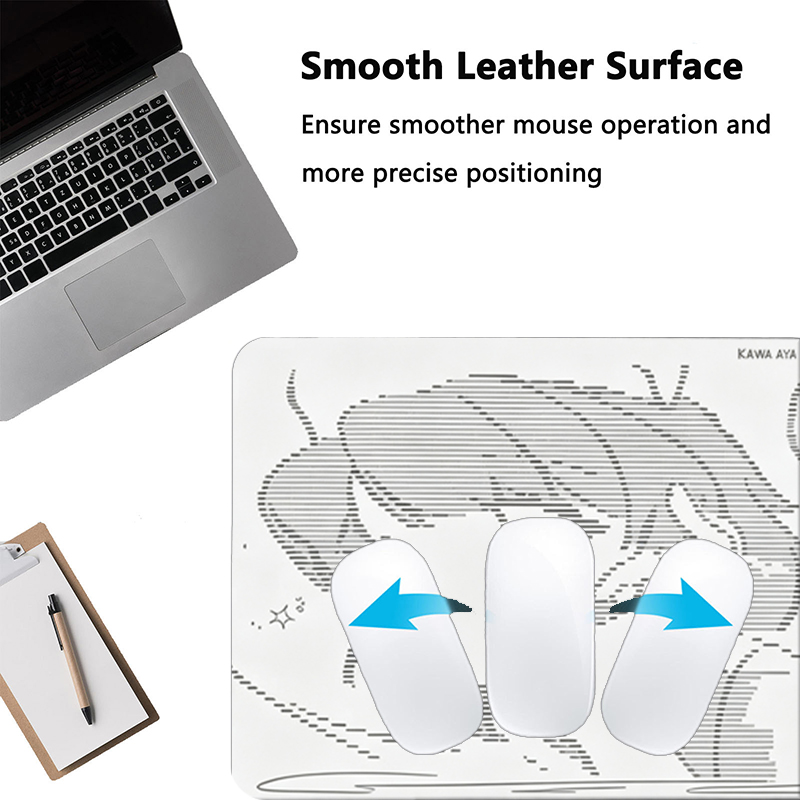 1Pcs Leather Mouse Pad Anime A - Desk Setup Kawaii 评论和价格